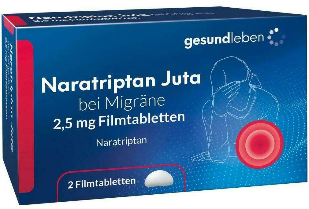 Naratriptan Juta bei Migräne 2,5 mg Filmtablett