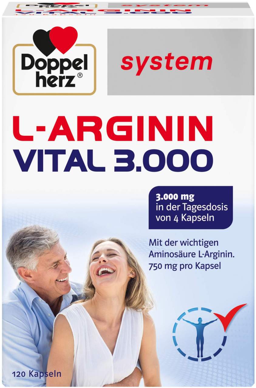 Doppelherz system L-Arginin Vital 3000 120 Kapseln
