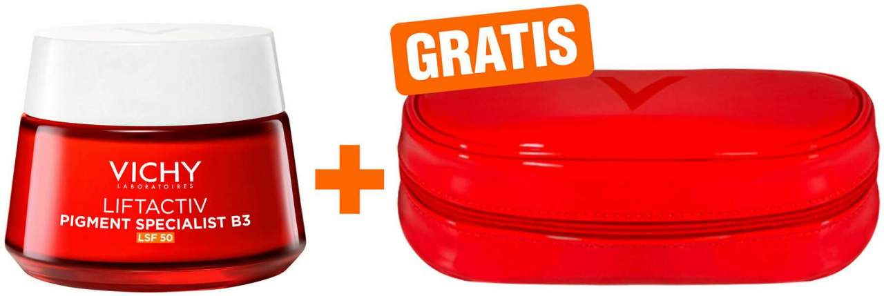 Vichy Liftactiv B3 Anti-Pigmentflecken LSF 50 Creme 50 ml + gratis Kosmetiktasche 1 Stück