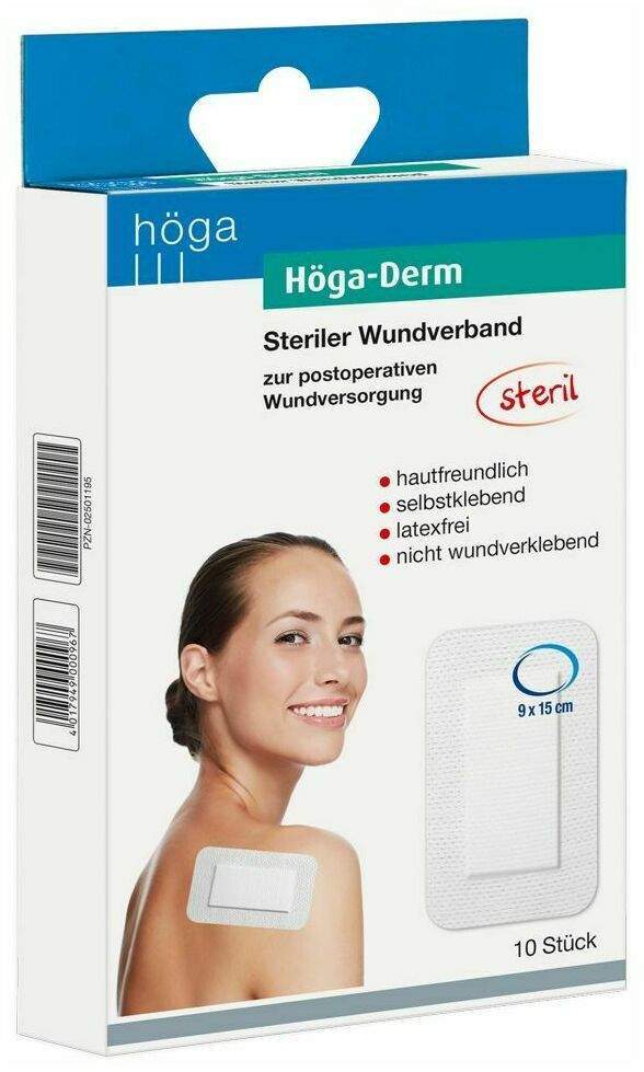Höga Derm Pflaster 150mmx90mm Steril