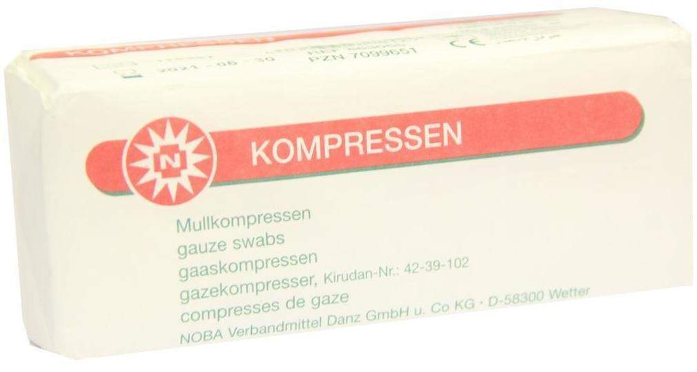 Mullkompressen 5 X 5 cm Unsteril 8fach 100 Kompressen