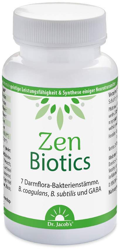Zen Biotics Darmflora-Bakterien + GABA Dr.Jacob s 60 Kapseln