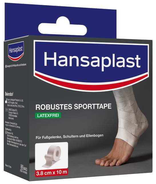 Hansaplast Robustes Sporttape Weiß 3,8 cm X 10 M