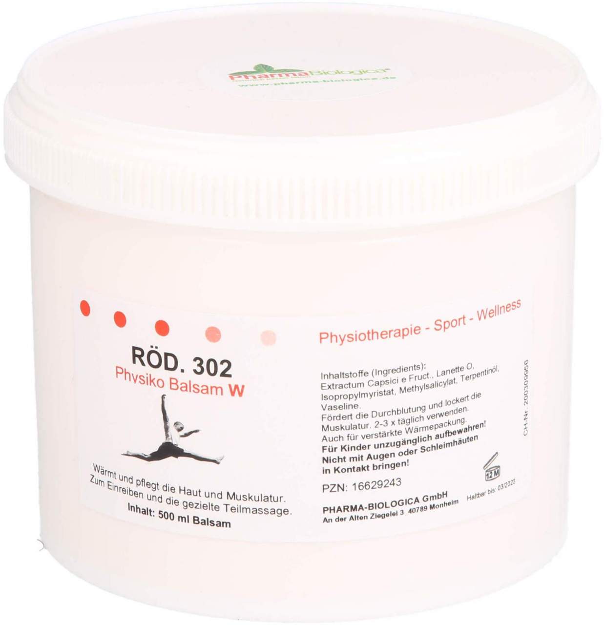 Röd.302 Physiko Balsam W 500 ml