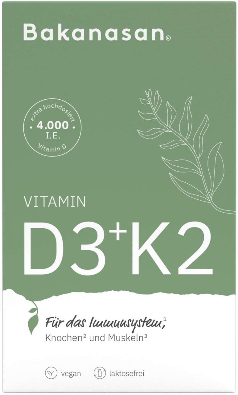 Bakanasan Vitamin D3+k2 60 Kapseln