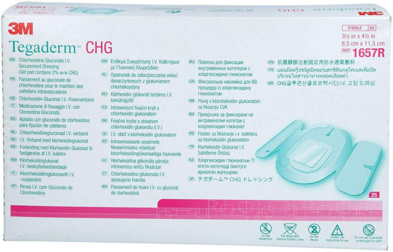 Tegaderm Chg 3m Iv Fixierverband 8,5 X 11,5 cm 1657r