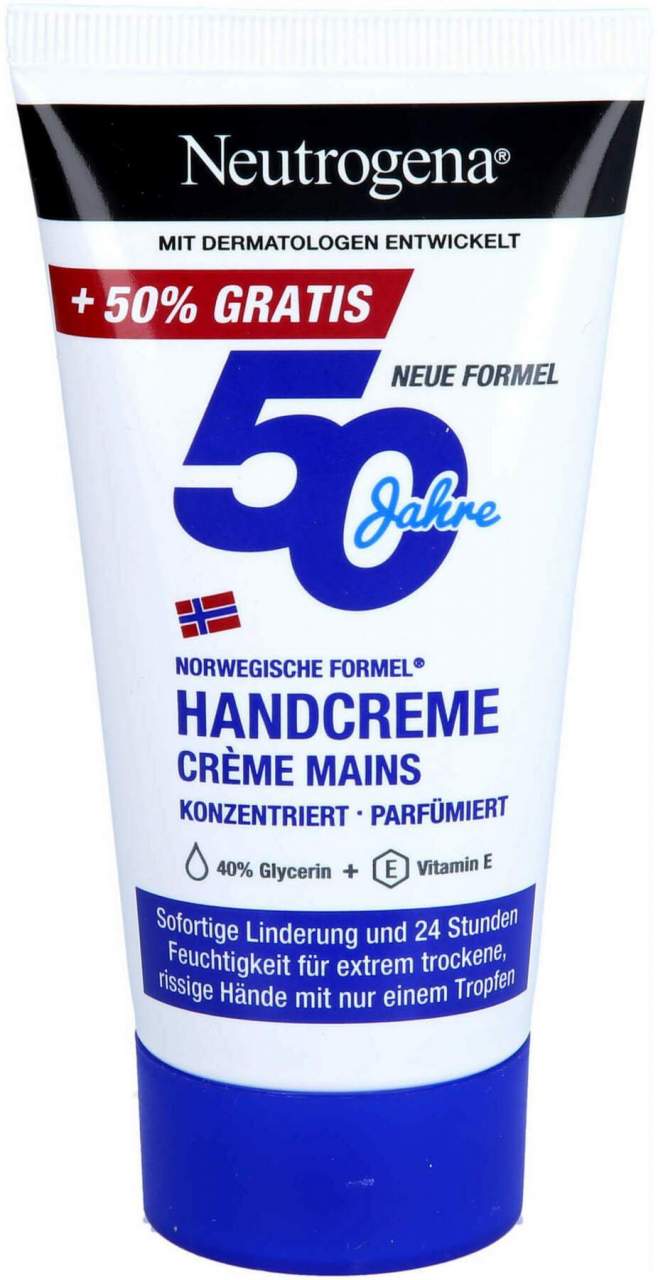 Neutrogena Norwegische Formel Konzentriert Parfümiert 75 ml - Für extrem trockene und rissige Hände