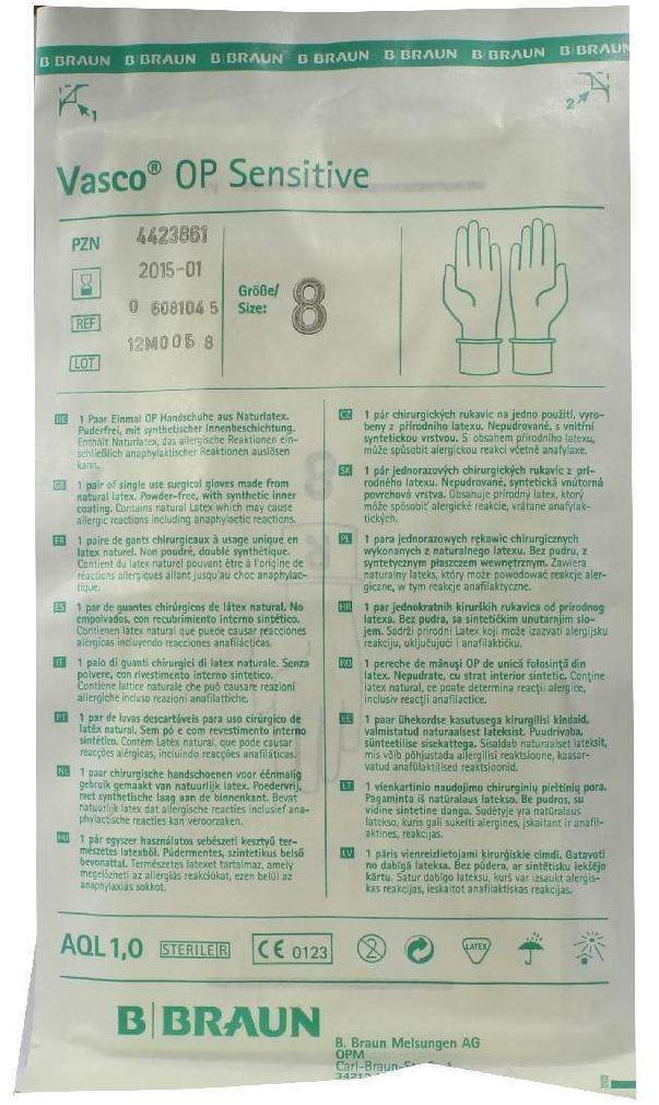 Vasco Op Handschuhe Steril Puderfrei Gr.8,0
