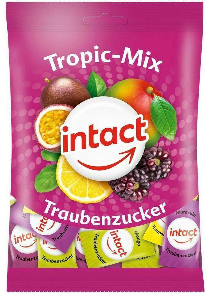Intact Traubenzucker Beutel Tropic-Mix