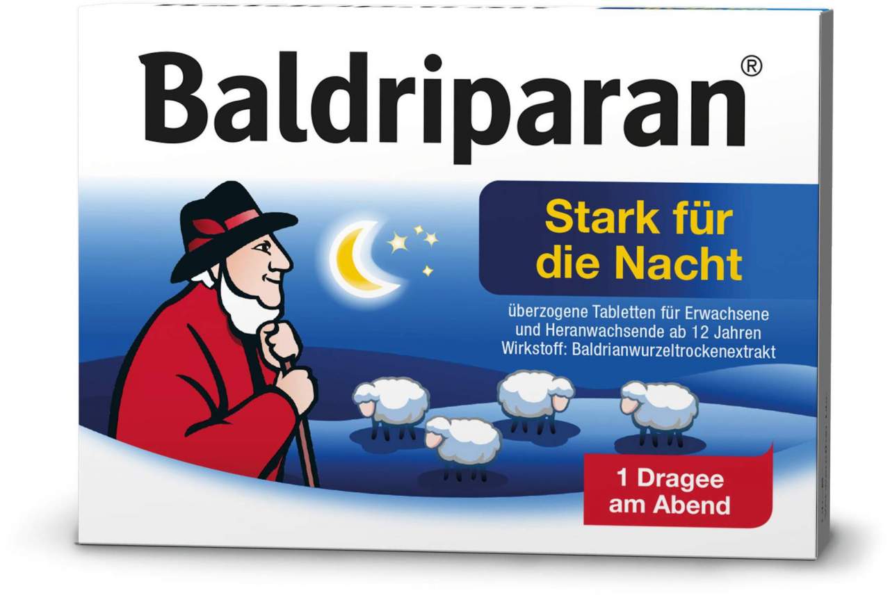 Baldriparan Stark für die Nacht 60 überzogene Tabletten
