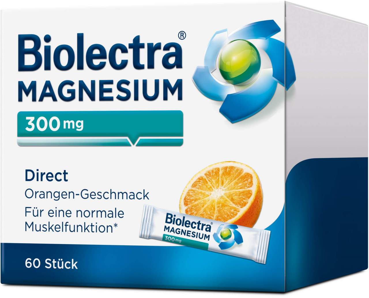 Biolectra Magnesium 300 mg Direct Orangengeschmack 60 Pellet