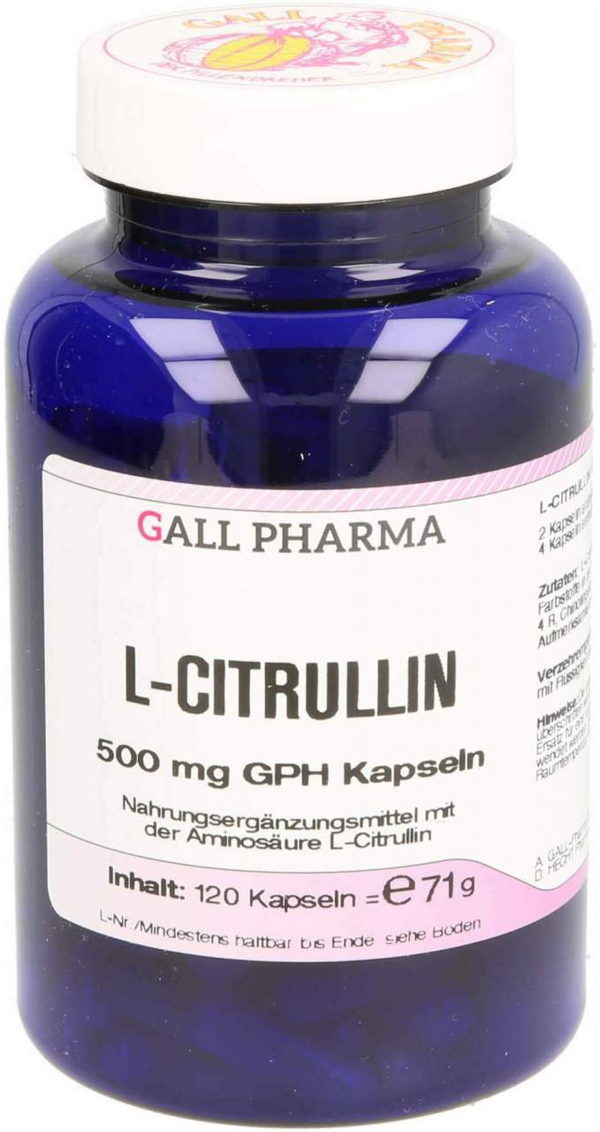 L-Citrullin 500 mg Gph 120 Kapseln