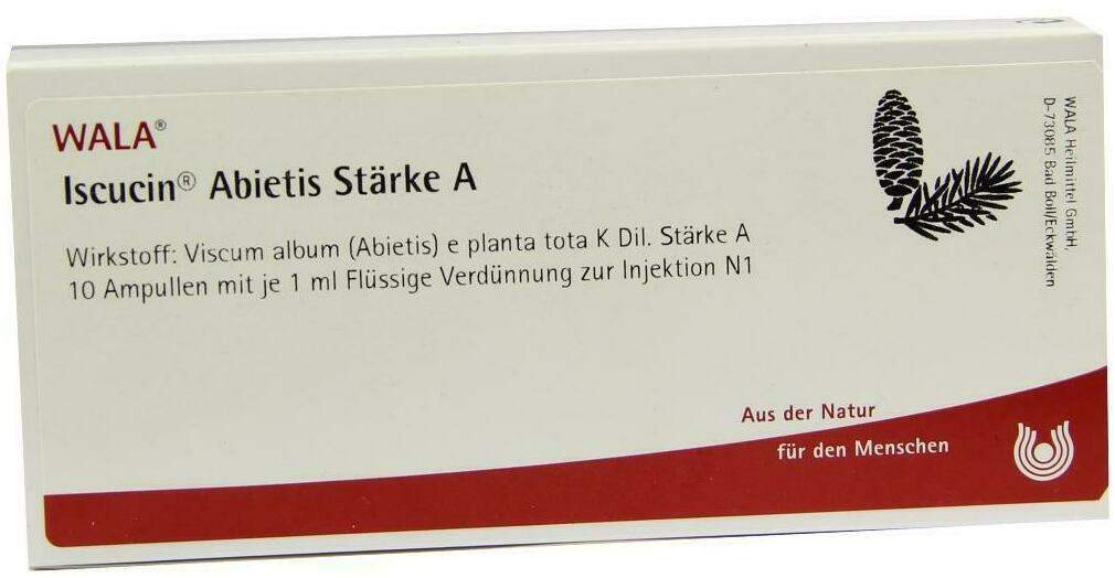 Wala Iscucin Abietis Stärke A 10 X 1 ml Ampullen