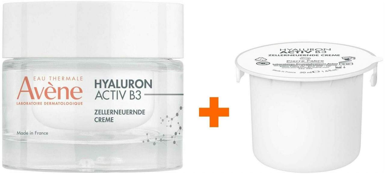 Avene Hyaluron Activ B3 zellerneuernde Creme 50 ml + Nachfüllpack 50 ml