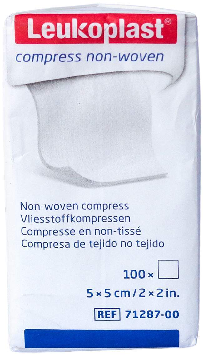 Leukoplast Compress Non-Woven 5 X 5 cm Unste.4f 10