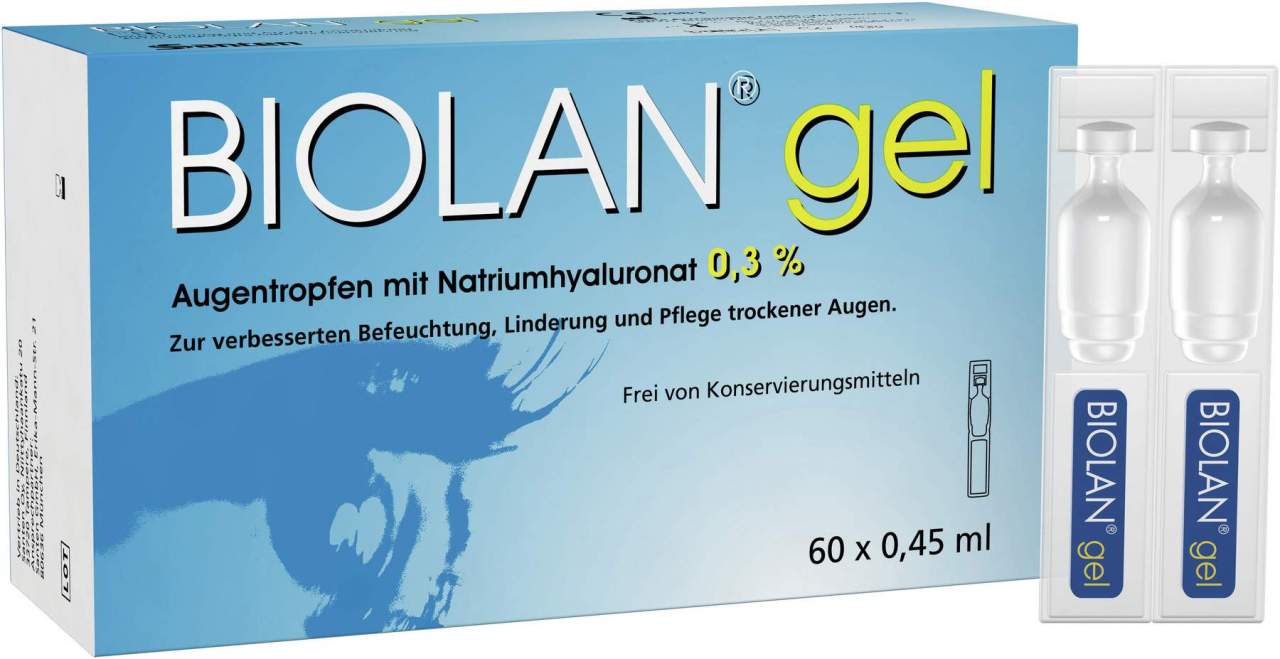 Biolan Gel Augentropfen 6 0x 0.45 ml Augentropfen