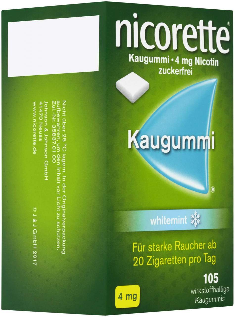 Nicorette Kaugummi 4 mg whitemint 105 Kaugummis