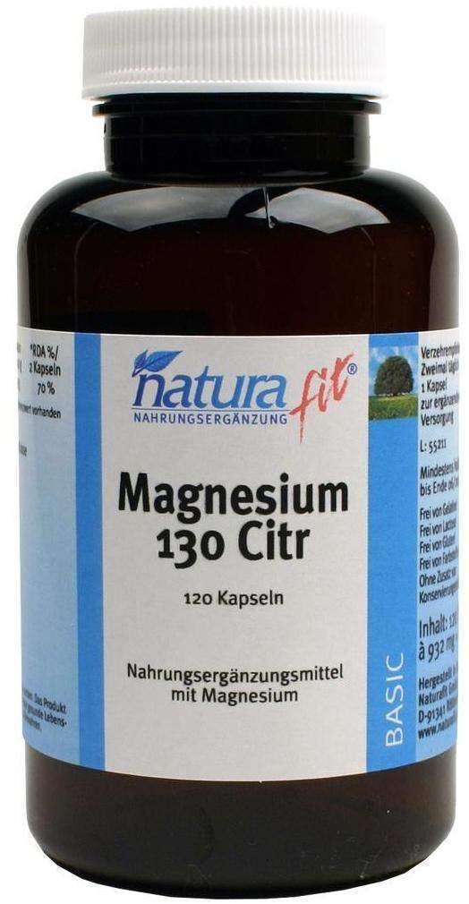 Naturafit Magnesium 130 Citr 120 Kapseln