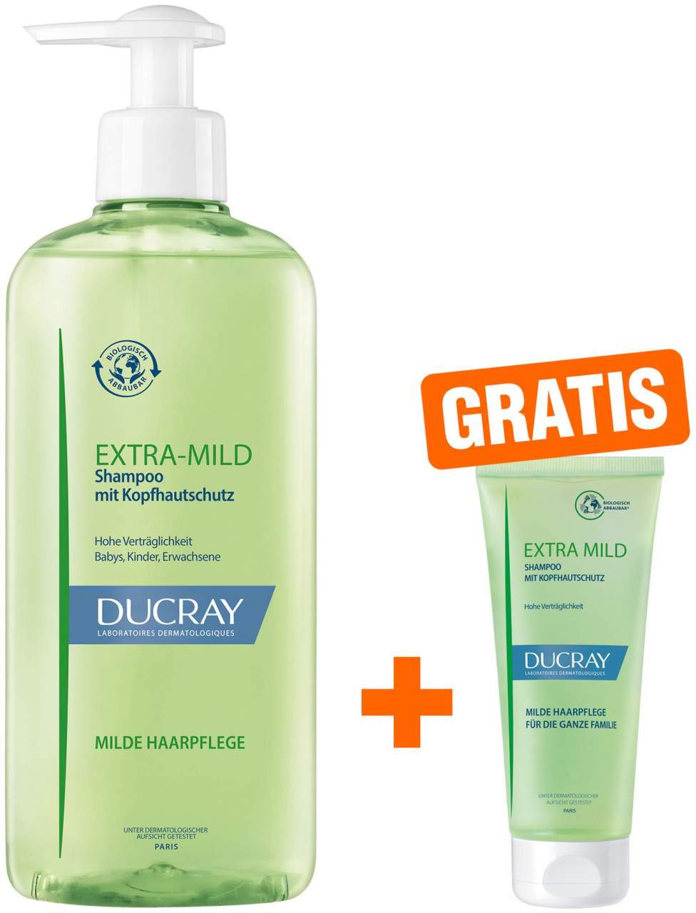 Ducray Extra Mild Shampoo 400 ml + gratis 100 ml