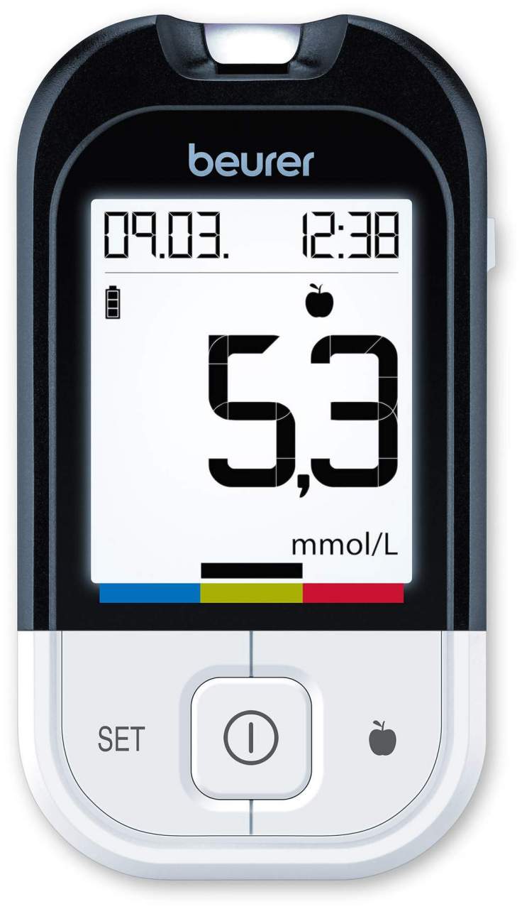 Beurer Gl48 Blutzuckermessgerät Mmol Je L