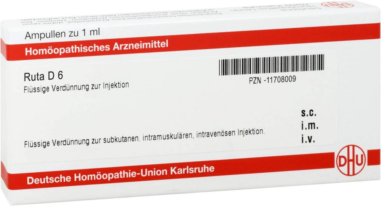 Dhu Ruta D6 8 X 1 ml Ampullen