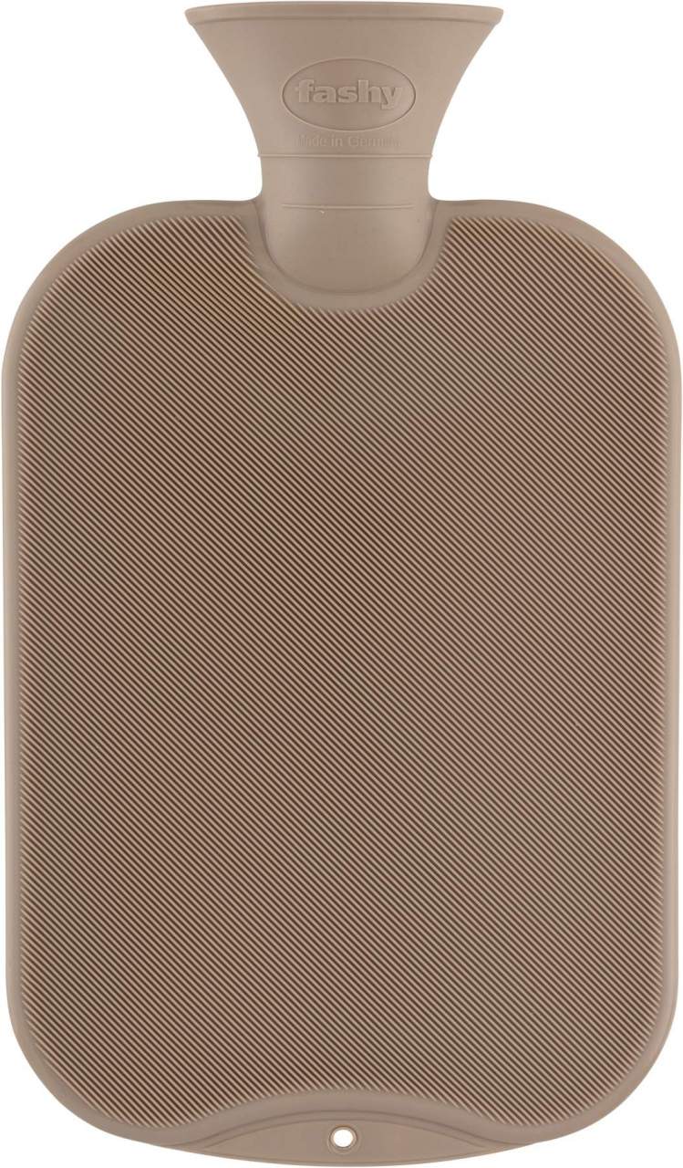 Wärmflasche, feine Halblamelle, taupe 1 Stück