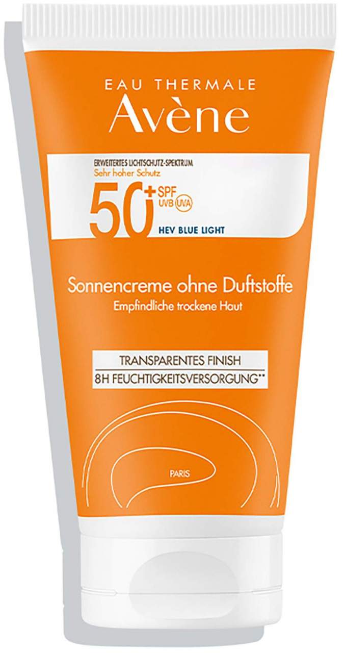Avene Sonnencreme SPF 50+ ohne Duftstoffe 50 ml
