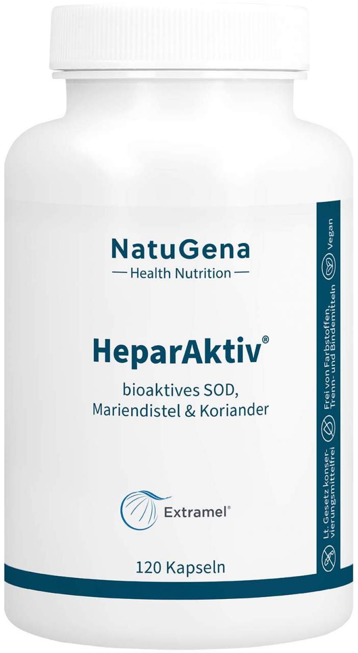 Heparaktiv Sod + Bio-Mariendistel + Bio-Koriander 120 Kapseln