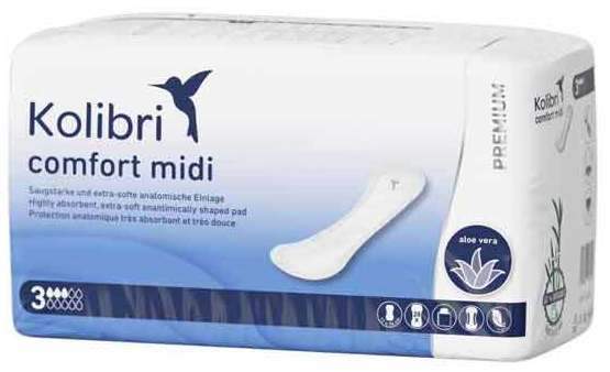 Kolibri Comfort Premium Einlagen Midi 28 Stück