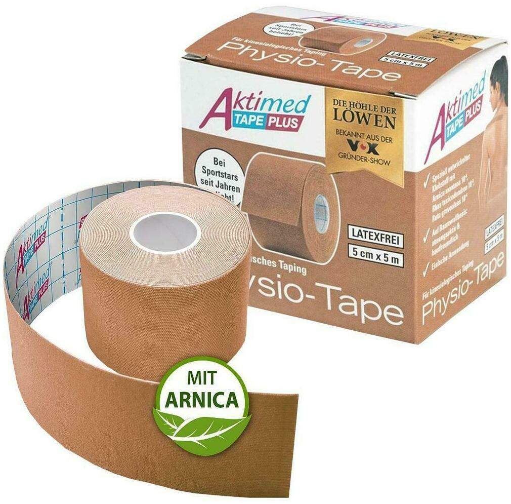 Aktimed Tape Plus Elast.M.Zusatzn.5cmx5m Beige