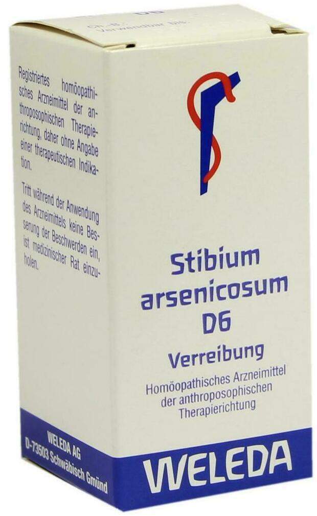 Weleda Stibium Arsenicosum D6 20 G Trituration