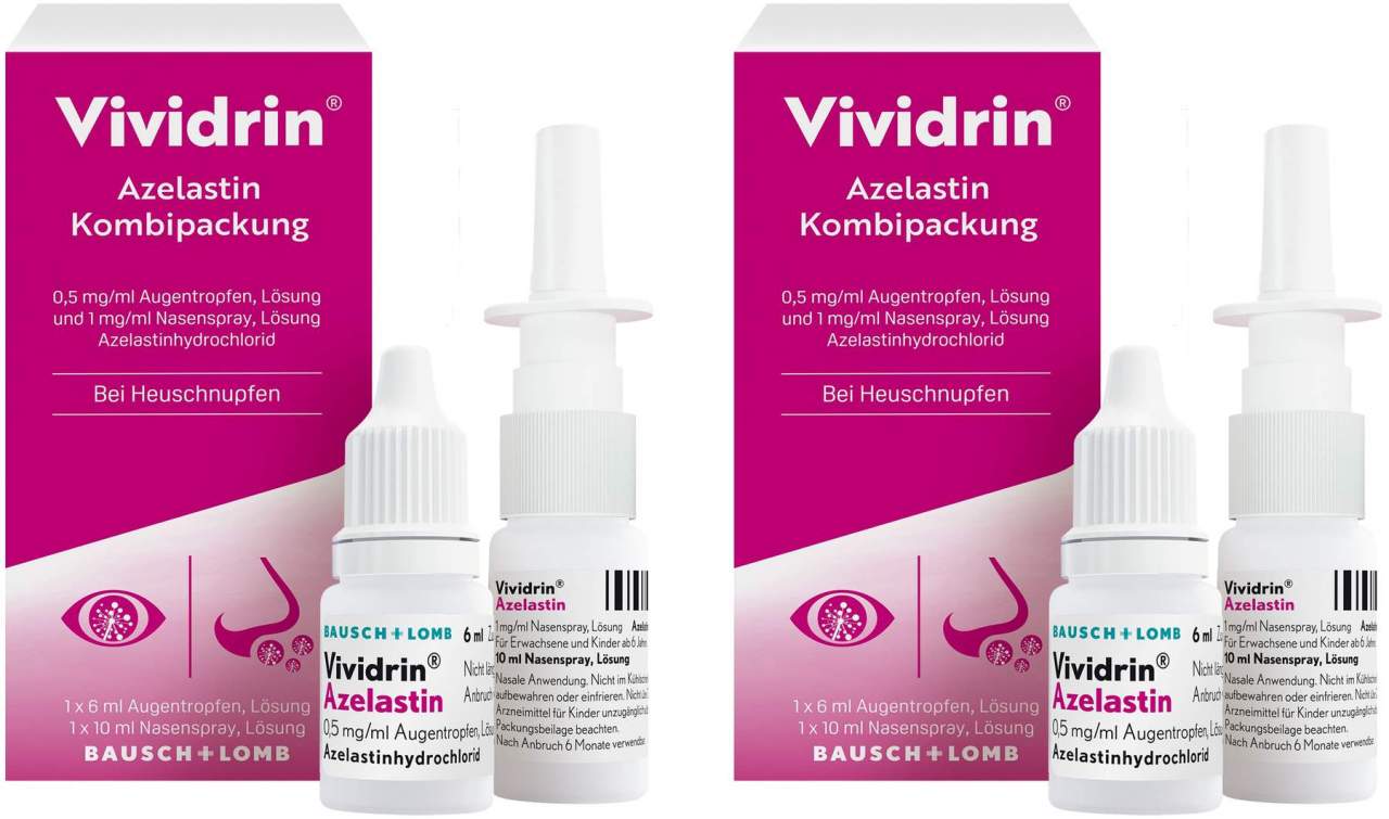 Vividrin Azelastin 2 x 1 Kombipackung