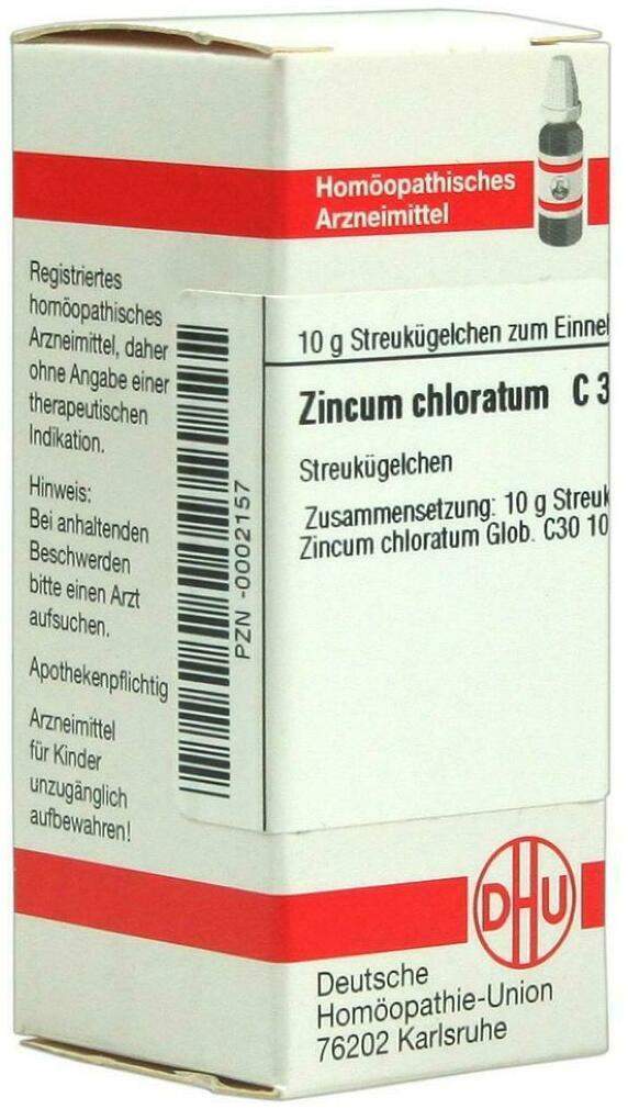 Dhu Zincum Chloratum C30 10 G Globuli