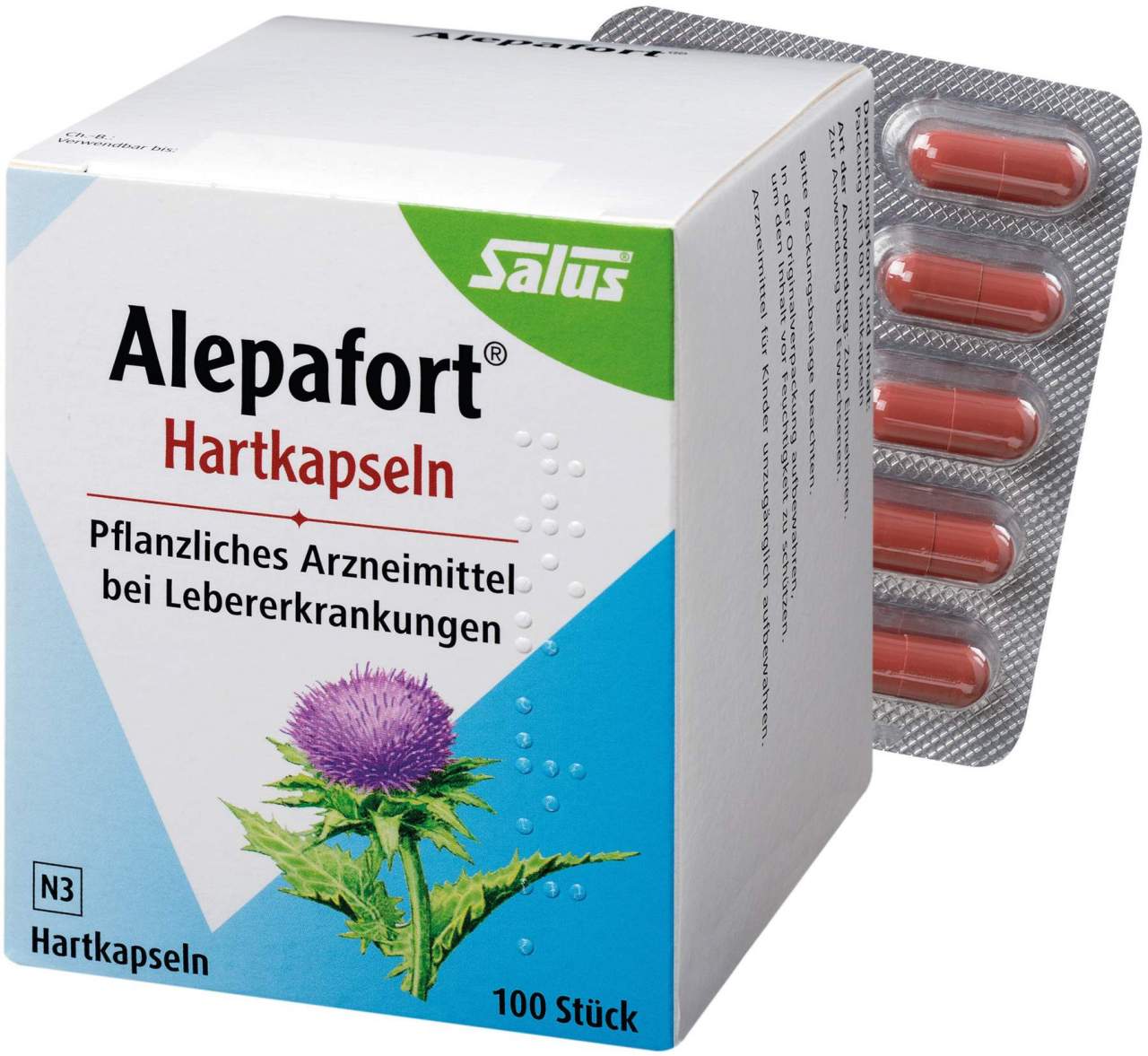 Alepafort Mariendistel 100 Hartkapseln