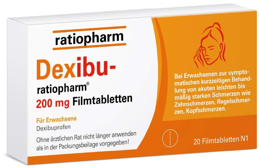 Dexibu-ratiopharm 200 mg 20 Filmtabletten