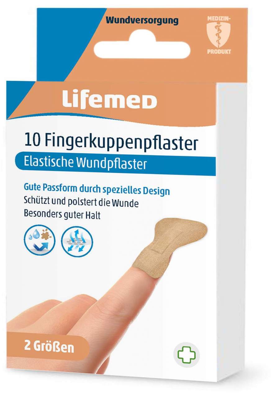 Fingerkuppenpflaster 2 Größen 10 Stück