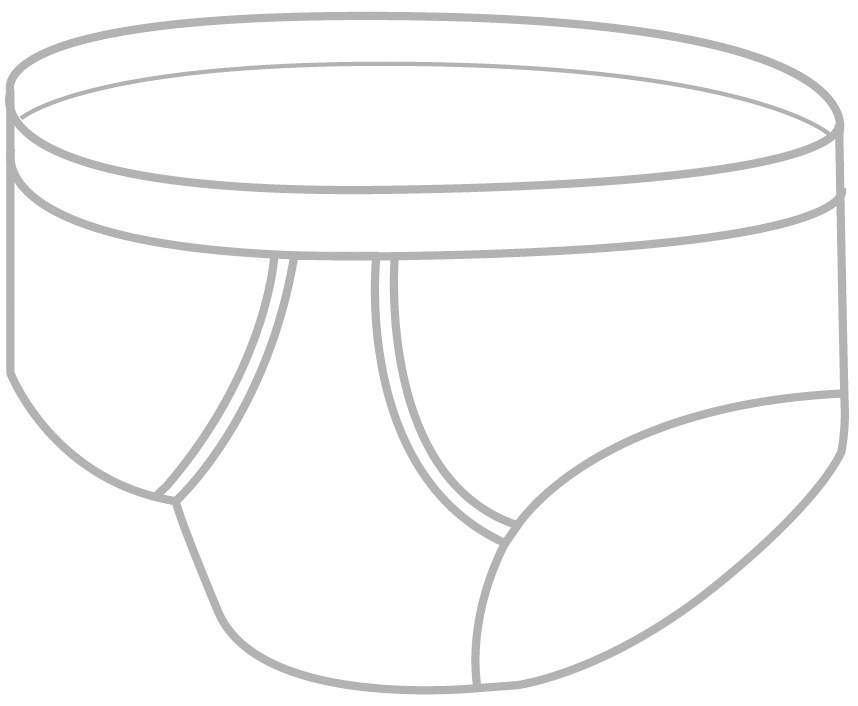 Herren Inkontinenz Slip Größe 7