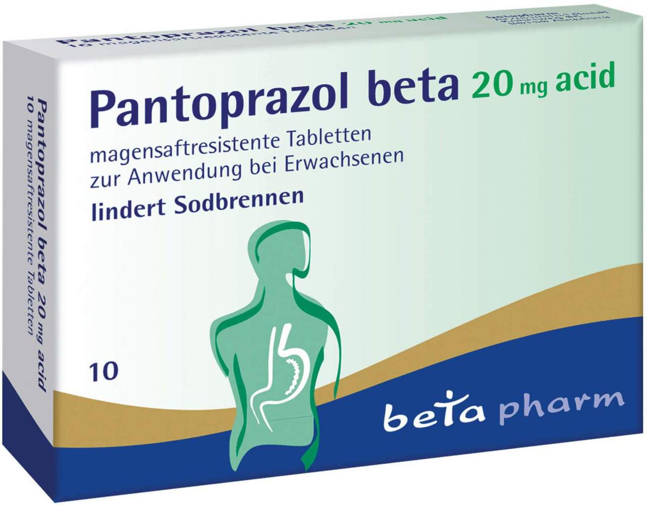 Pantoprazol beta 20 mg acid 10 magensaftres.Tabletten