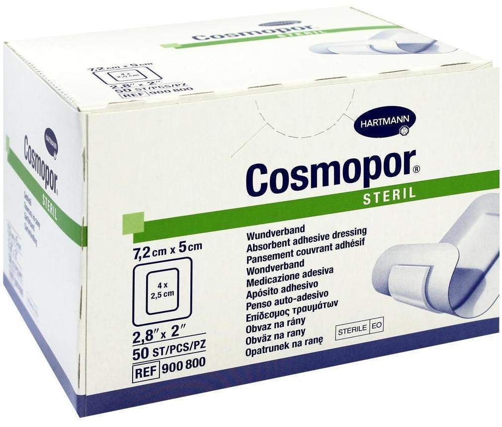 Cosmopor Steril 5 X 7,2 cm 50 Pflaster