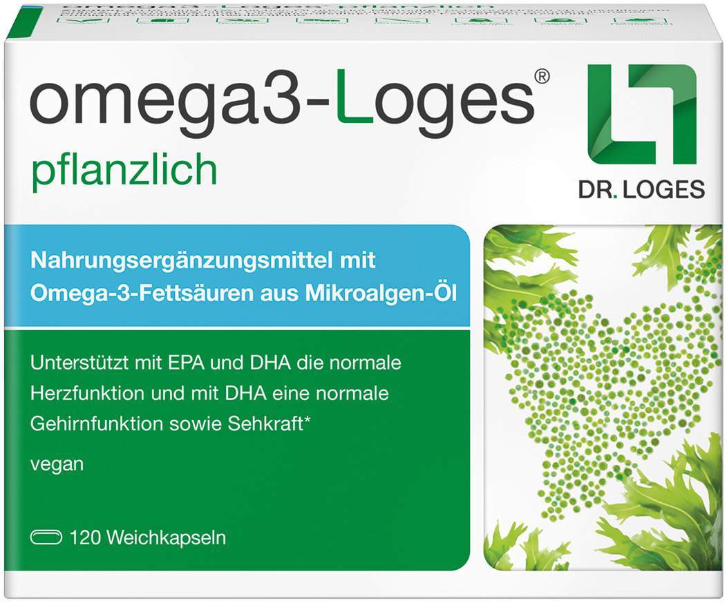 Omega3-Loges Pflanzlich 120 Kapseln