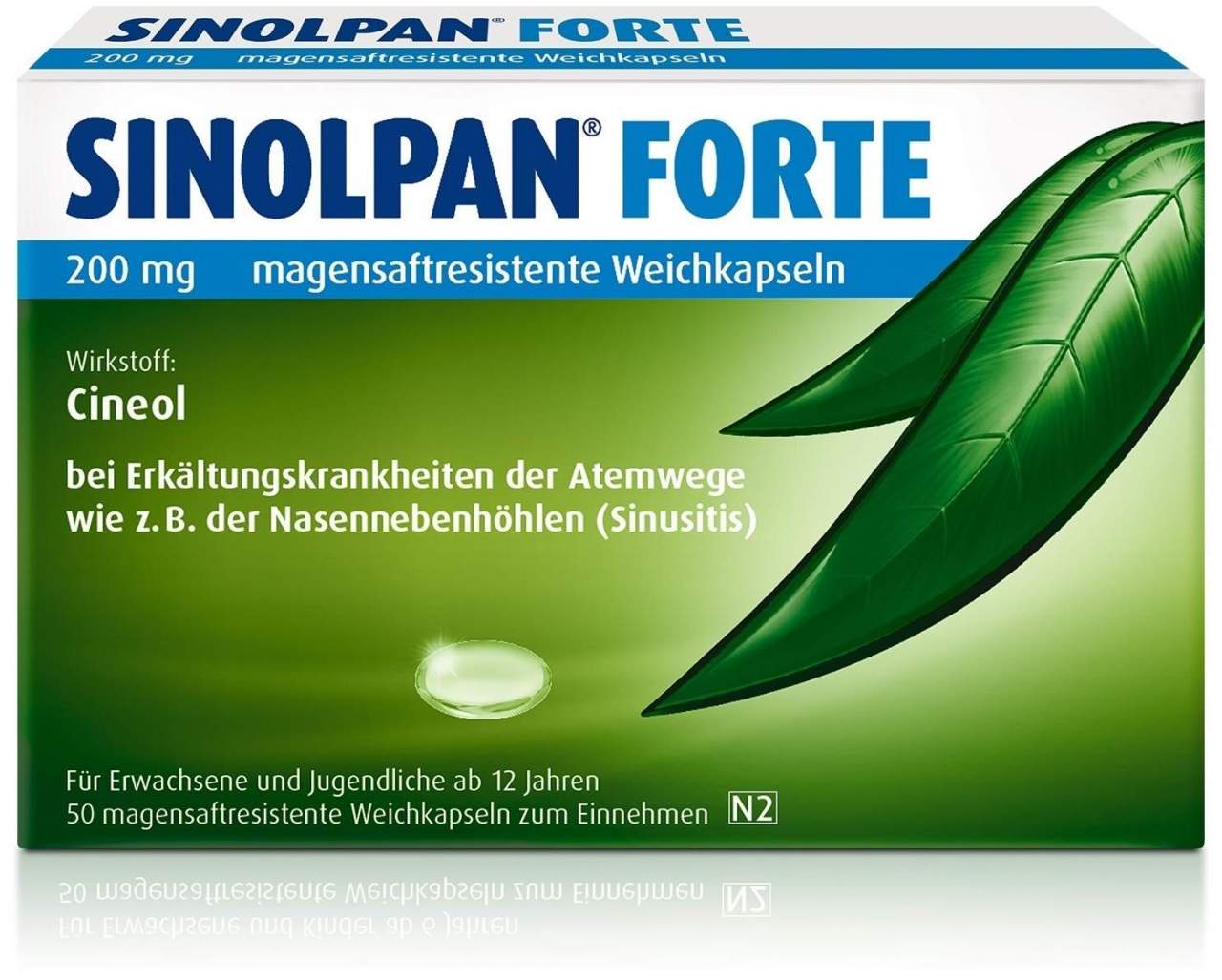 Sinolpan forte 200 mg 50 magensaftresistente Weichkapseln