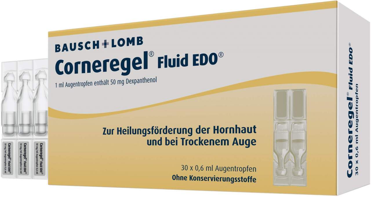Corneregel Fluid Edo 30 X 0,6 ml Augentropfen