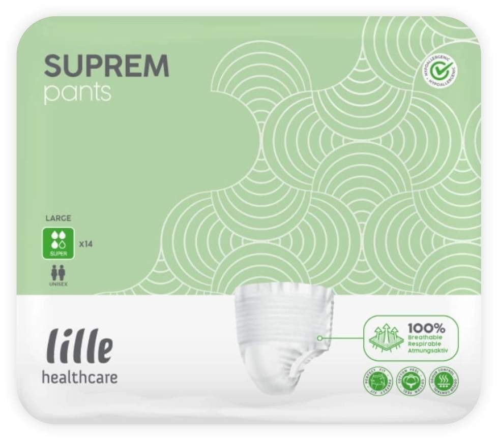 Suprem Pants Super Größe L 14 Stück