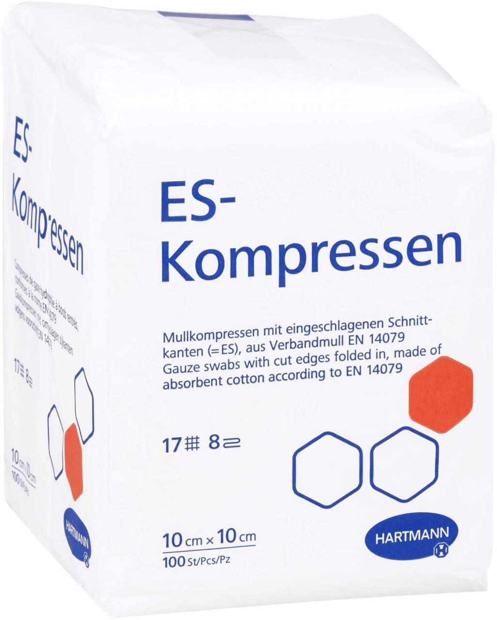 Es Kompressen Unsteril 10 X 10 cm 8fach 100 Stk