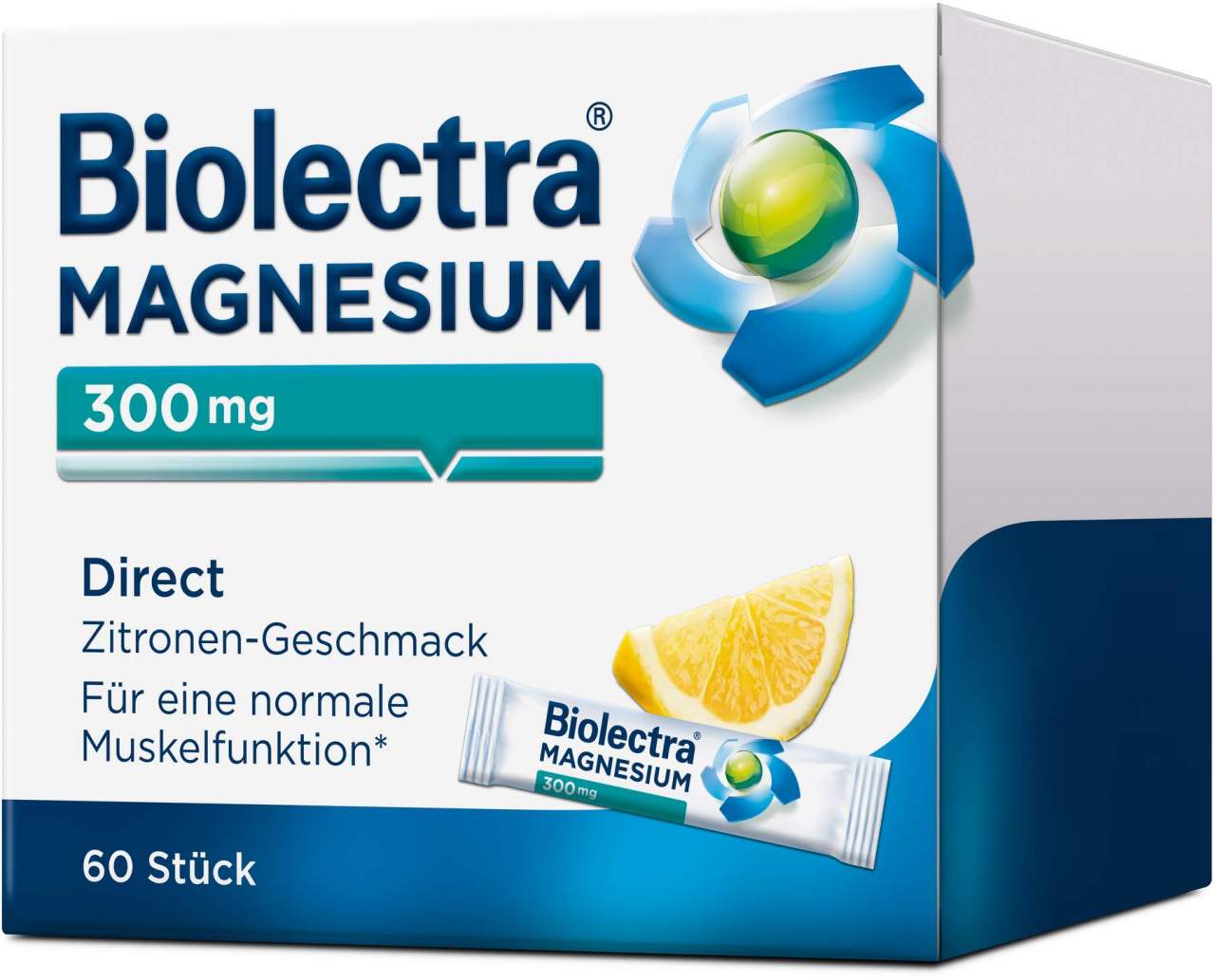 Biolectra Magnesium 300 mg Direct Zitronengeschmack 60 Beutel