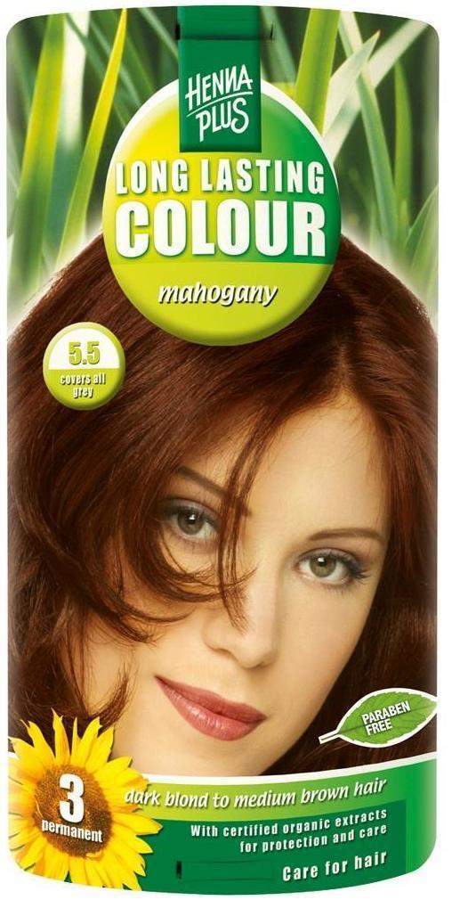 Hennaplus Long Lasting Mahogany 5,5 - Natürliche Haarfarbe