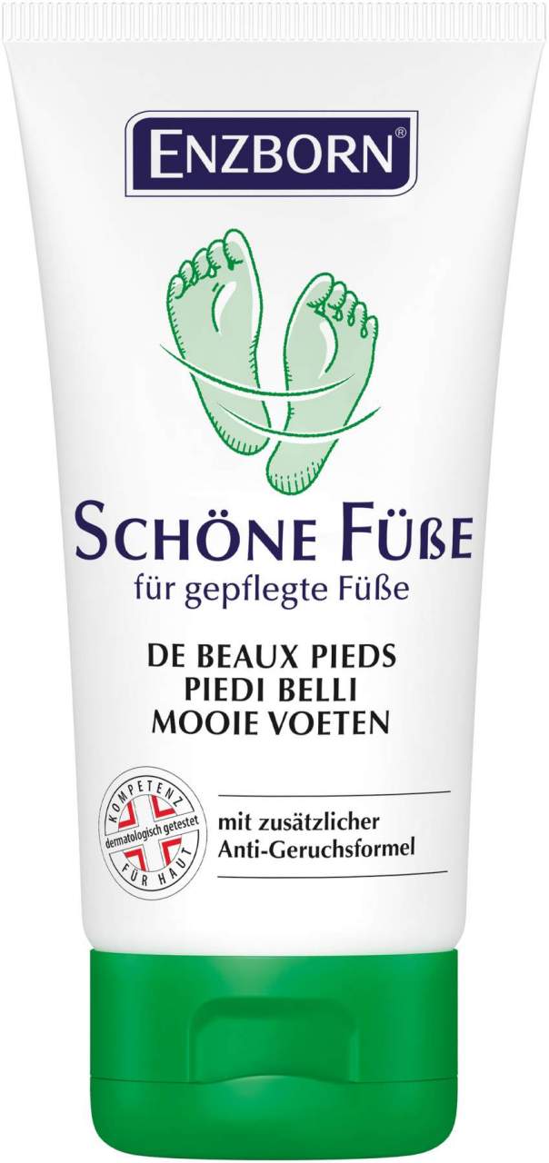 Enzborn Schöne Füße Fußcreme- Gel mit Urea & Weißdorn 75 ml - Zur Fußpflege