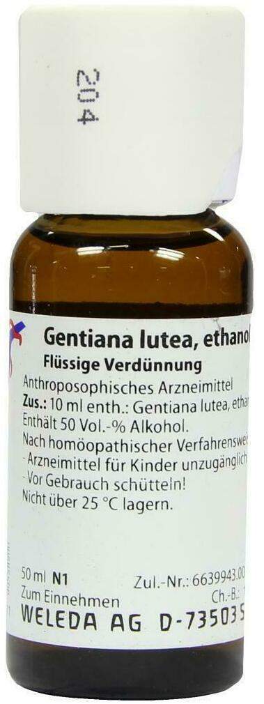 Weleda Gentiana Lutea D1 50 ml Dilution