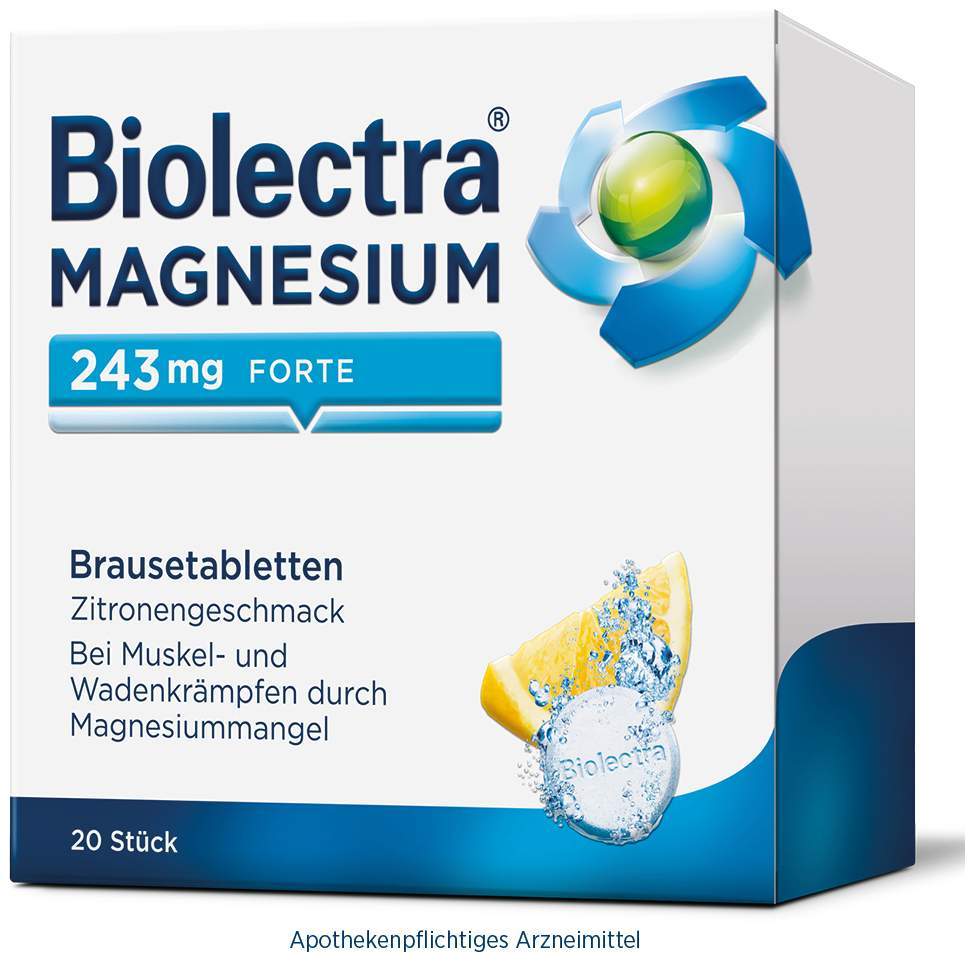 Biolectra Magnesium 243 mg Forte Zitronengeschmack 20...