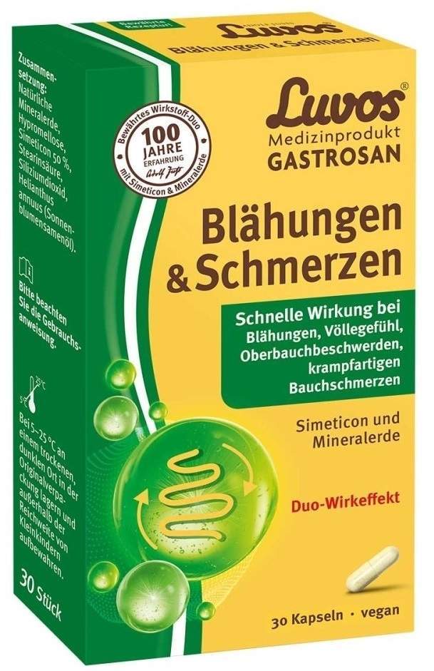 Luvos Gastrosan Blähungen & Schmerzen 30 Kapseln